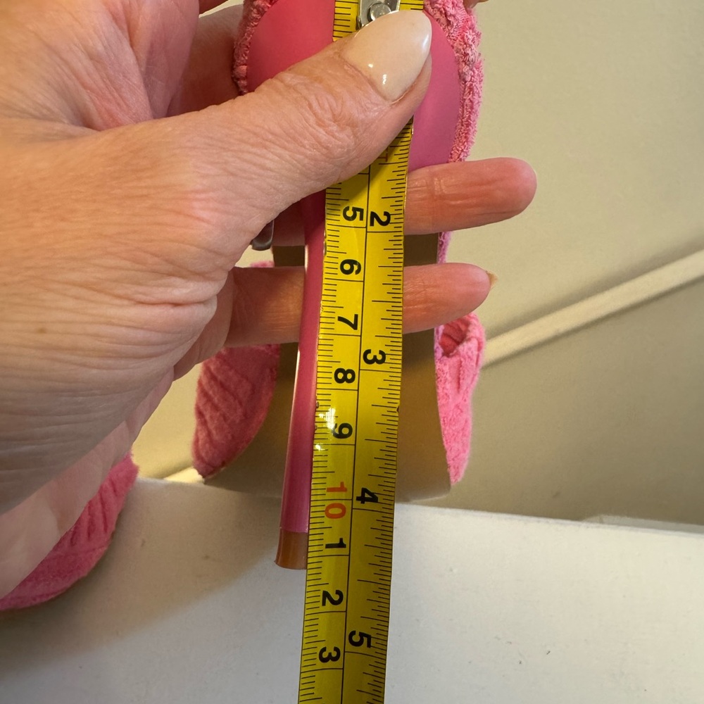 Dolls Kill Lady Go Diva PINK TERRY CLOTH HEELS STILETTOS SANDALS 7 NEW - Picture 10 of 10
